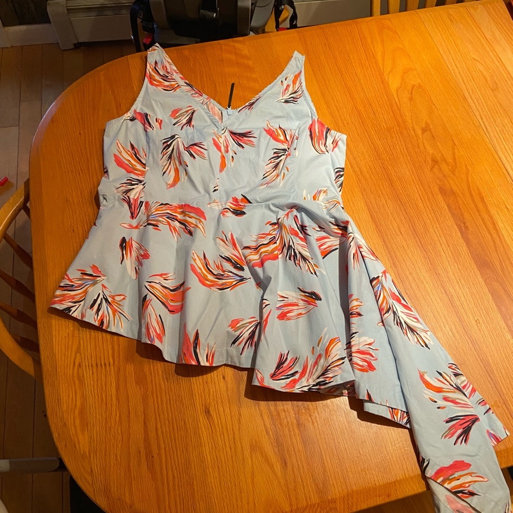 Lane Bryant asymmetric peplum top